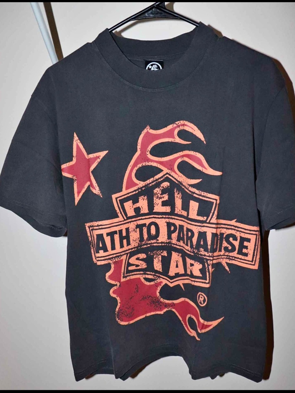 Hellstar Path To Paradise Graphic Tee Vintage Black NWT - Picture 4 of 5